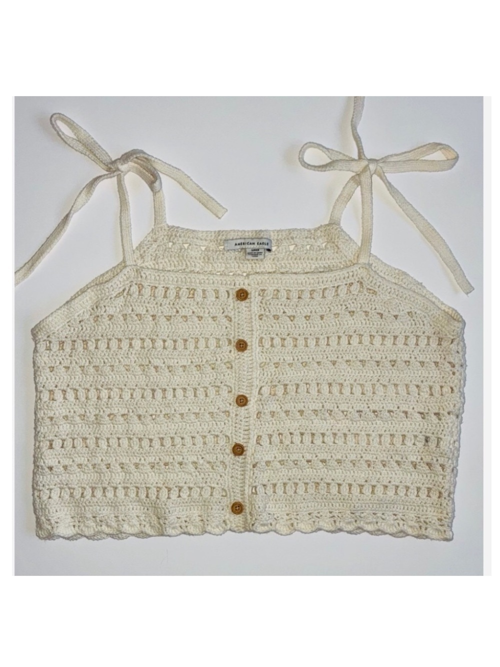 AE - Crochet Button Tank Top